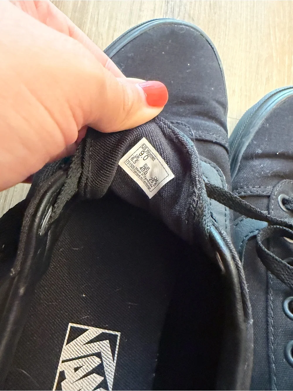 Vans Black Low-Top Sneakers